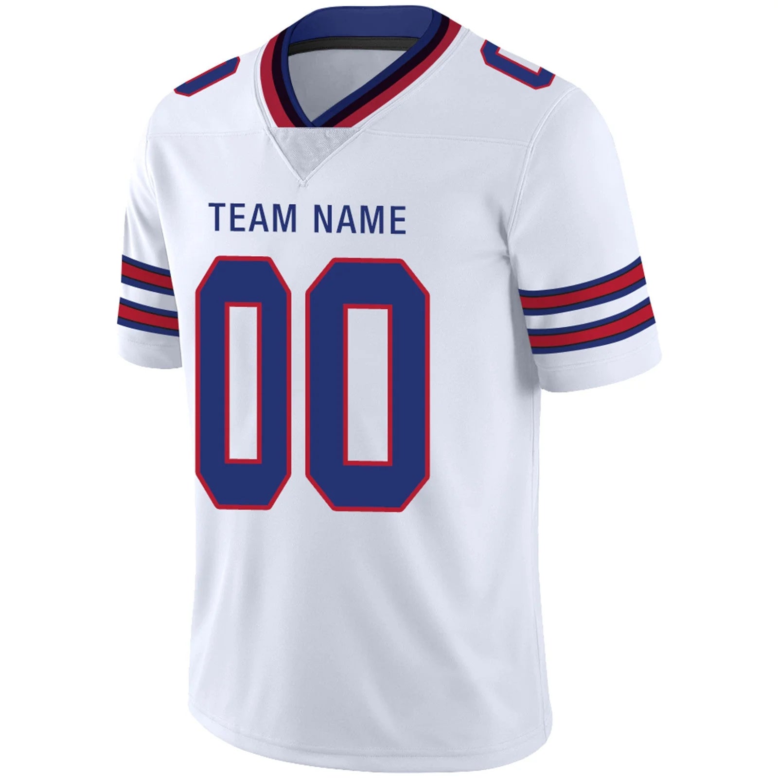 Custom B.Bills White Personalized Design Your Own Name and Number for Men Women Youth Jerseys football jersey product view 3