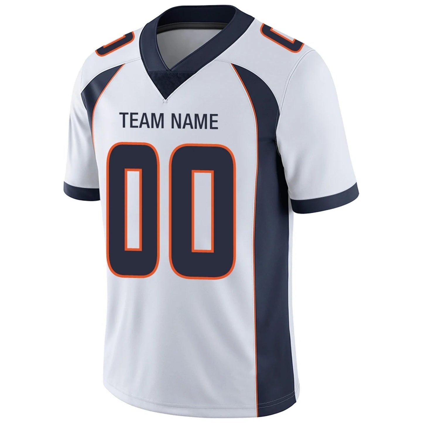 Custom D.Broncos White Personalized Design Your Own Name and Number for Men Women Youth Jerseys football jersey product view 3