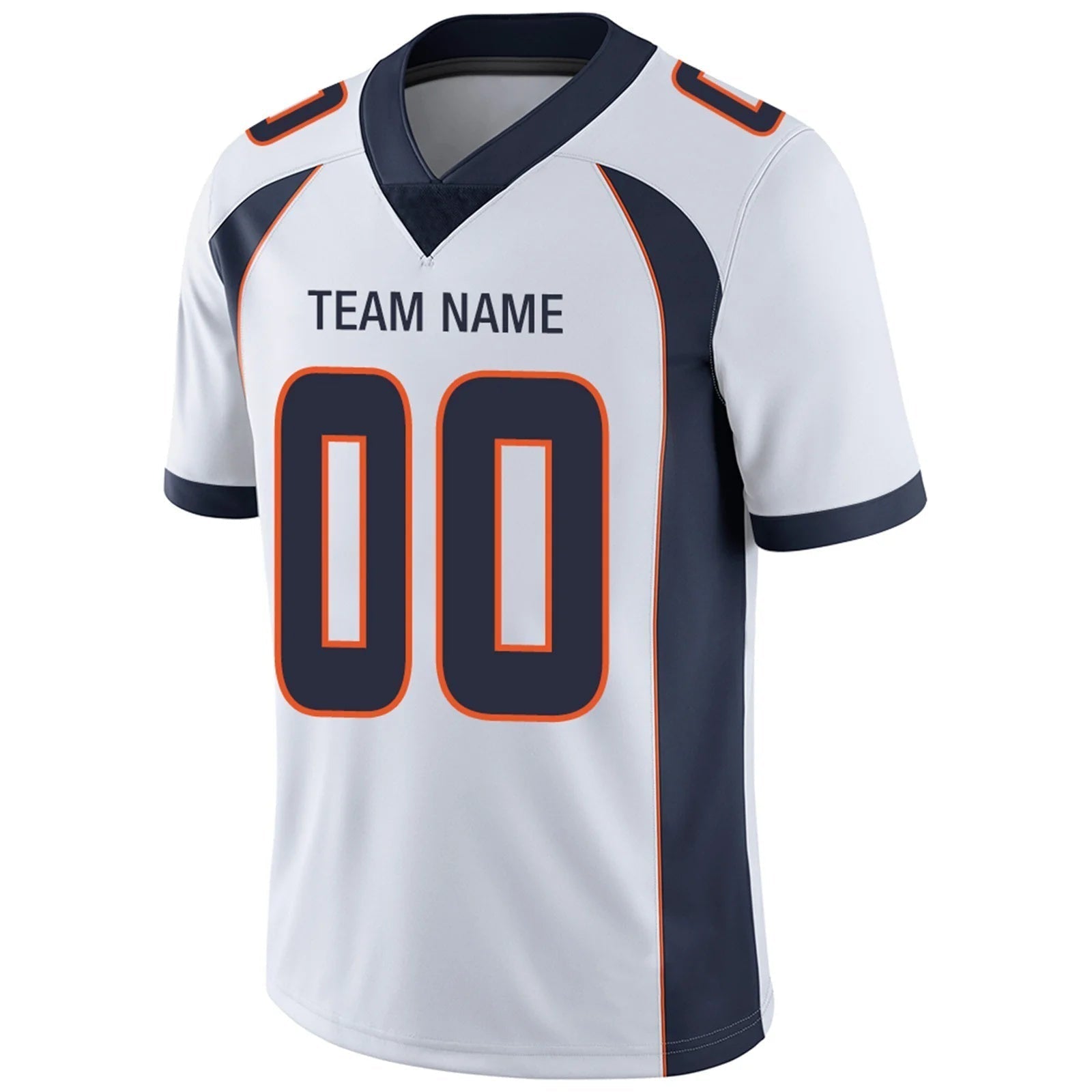 Custom D.Broncos White Personalized Design Your Own Name and Number for Men Women Youth Jerseys football jersey product view 3