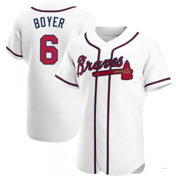 Atlanta Braves #6 Clete Boyer White Home Jersey Stitches Baseball Jerseys baseball jersey product view 1