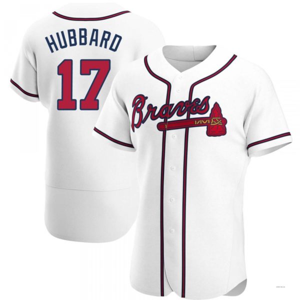 Atlanta Braves #17 Glenn Hubbard White Home Jersey Stitches Baseball Jerseys baseball jersey product view 1