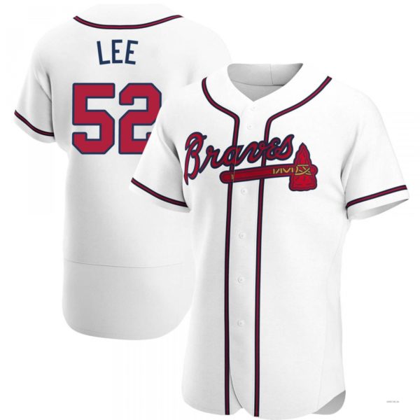 Atlanta Braves #52 Dylan Lee Red Alternate Jersey Stitches Baseball Jerseys baseball jersey product view 1