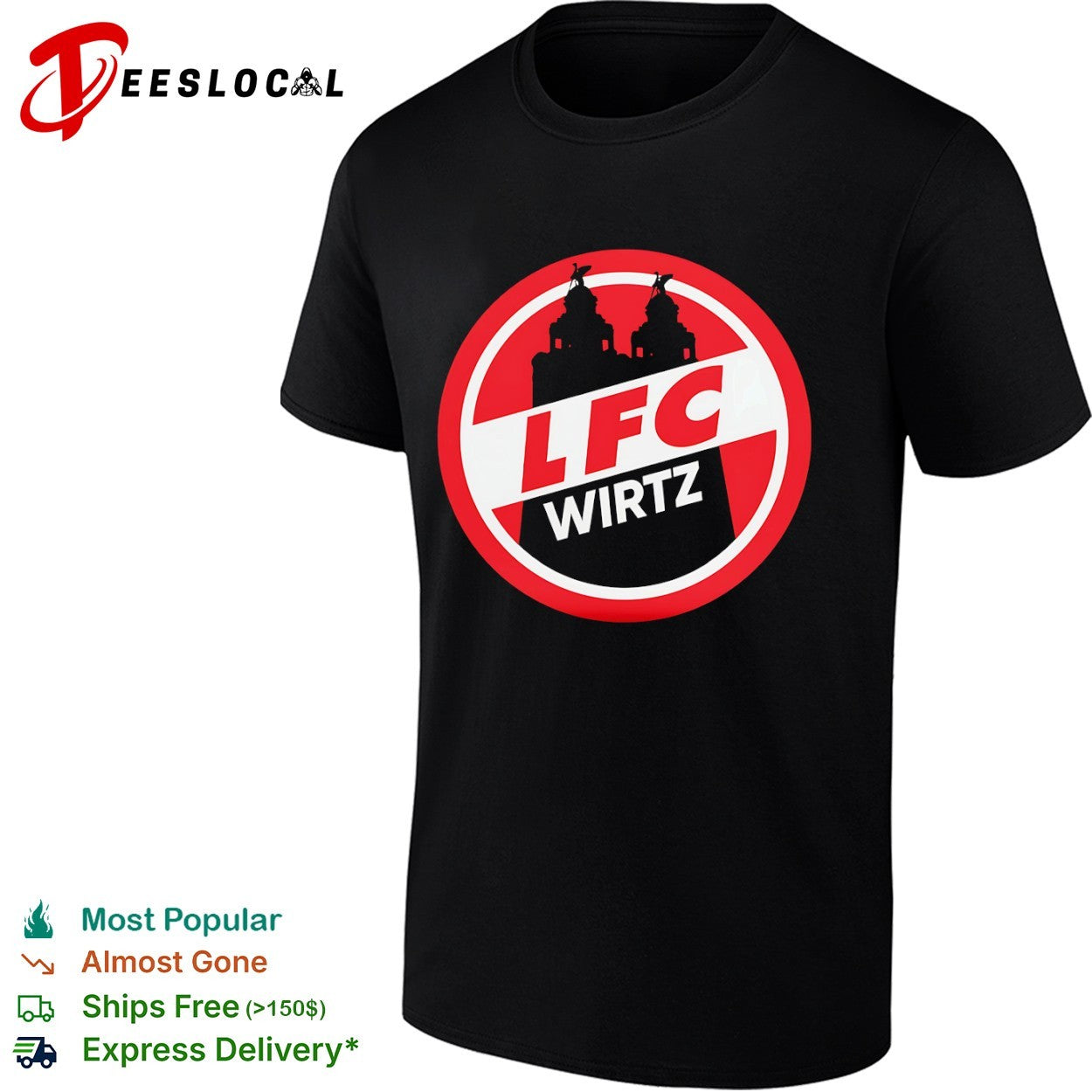 Wirtz LFC Logo Liverpool FC Football Soccer - Adult & Kids T-Shirts, Sweatshirts & Hoodies apparel design preview 1