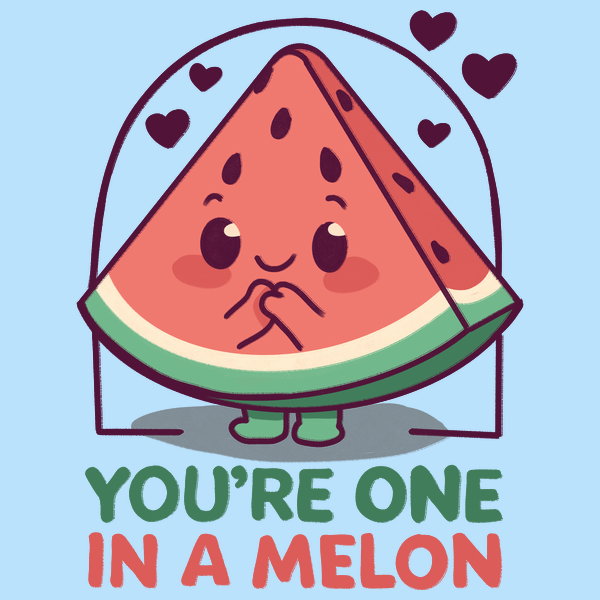 You Are One In A Melon 2 - Adult & Kids T-Shirts, Sweatshirts & Hoodies apparel design preview 1