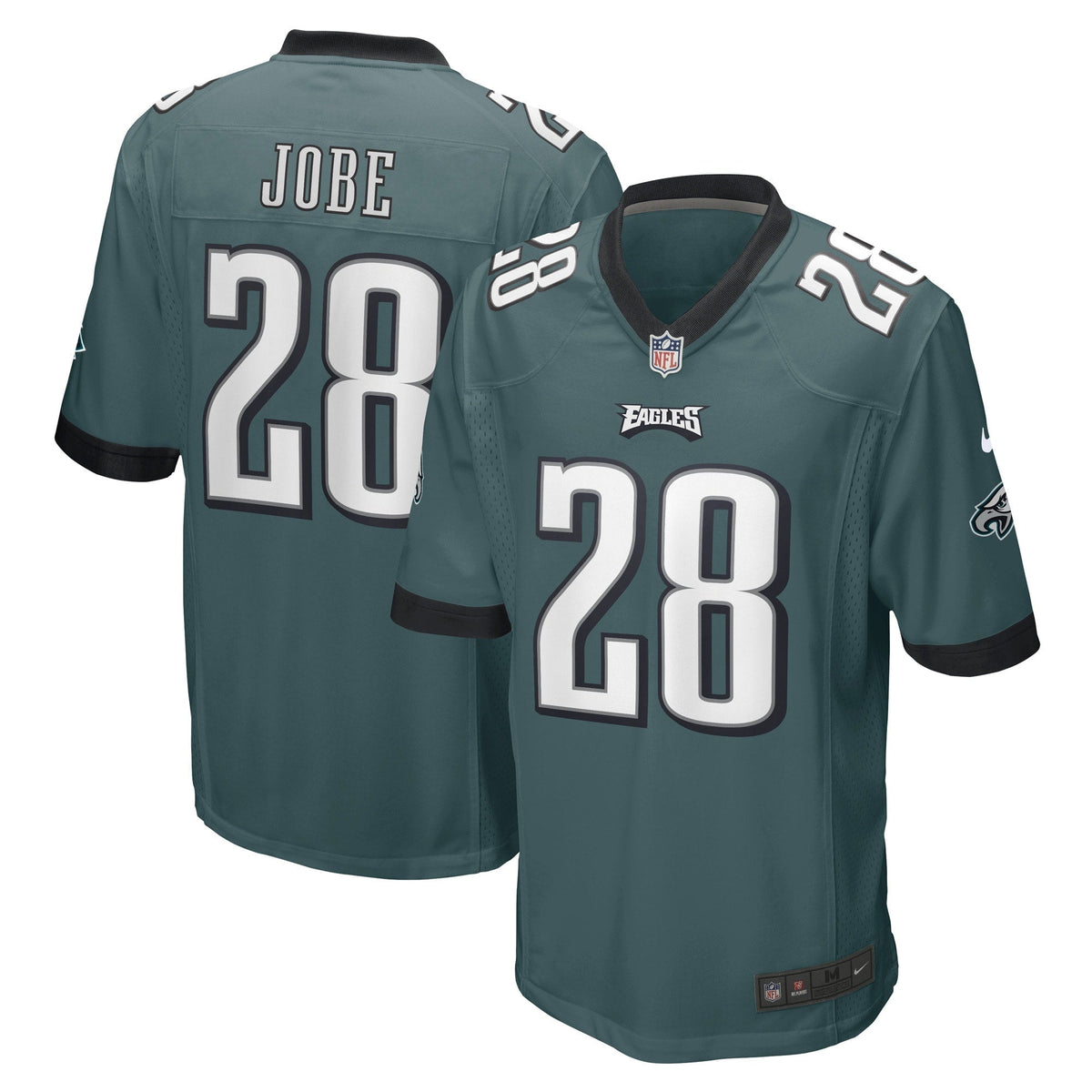 Josh Jobe Philadelphia Eagles Nike Game Jersey - Midnight Green football jersey product view 1