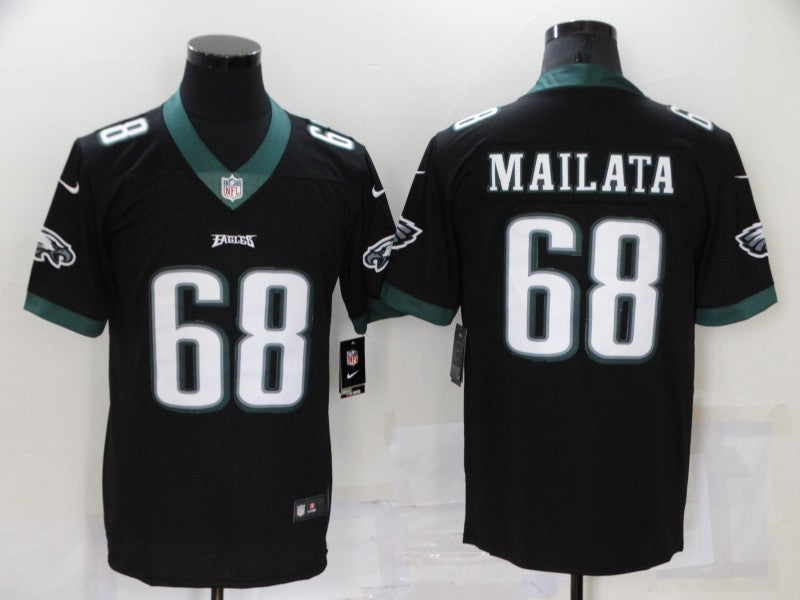 Men's Philadelphia Eagles Jordan Mailata #68 Black Game Jersey1 basketball jersey product view 1