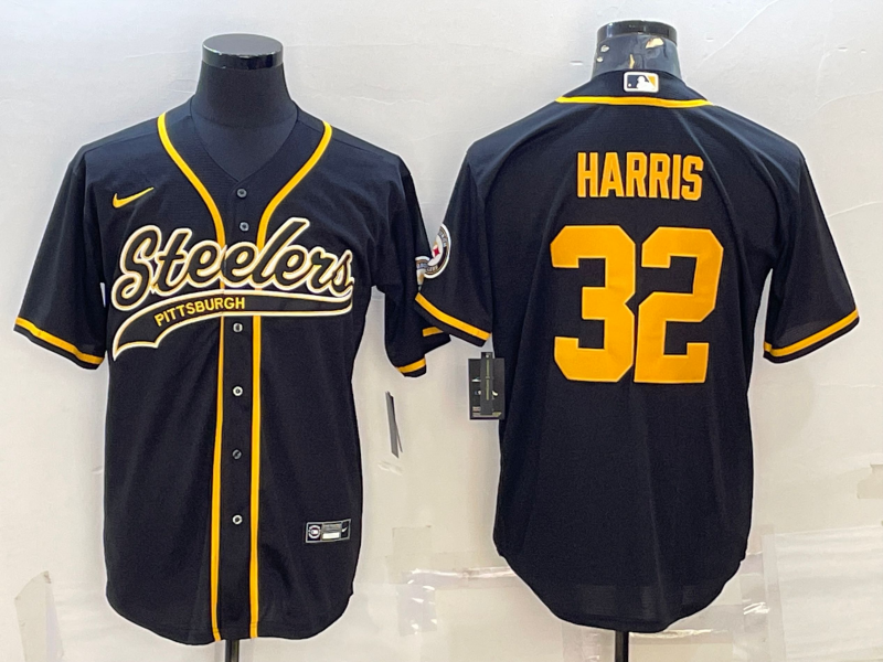 Men's Pittsburgh Steelers Franco Harris #32 Black Vapor F.U.S.E. Limited Jersey1 football jersey product view 1