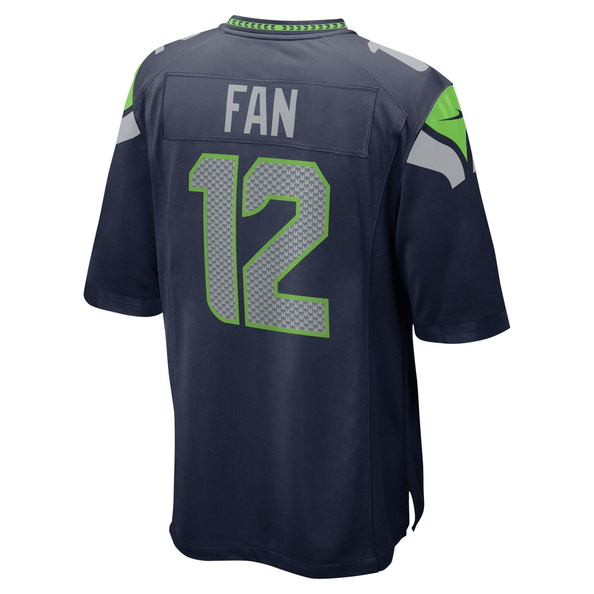 12s Seattle Seahawks Nike Game Team Jersey - College Navy football jersey product view 3