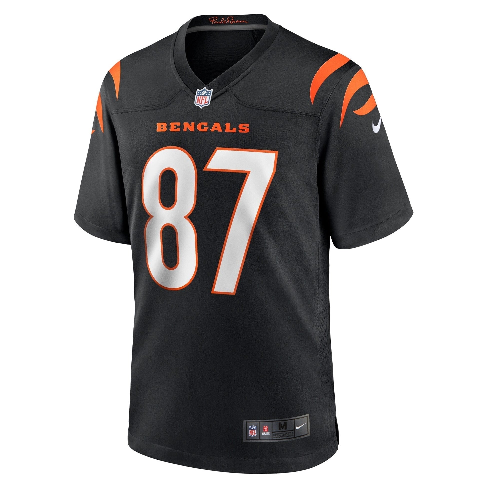 Tanner Hudson Cincinnati Bengals Nike Home Game Jersey - Black football jersey product view 2