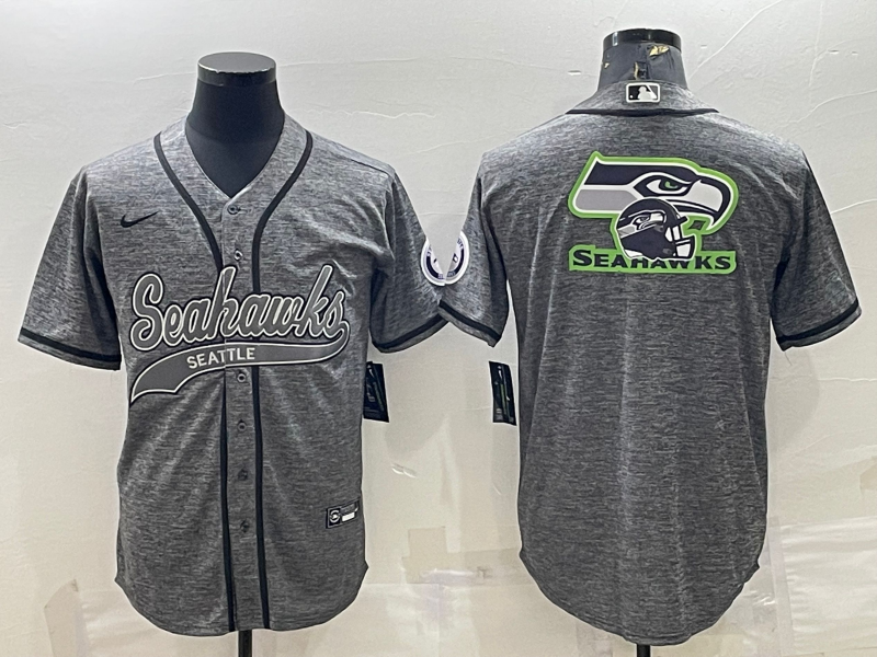 Men's Seattle Seahawks Gray Player Jersey football jersey product view 1