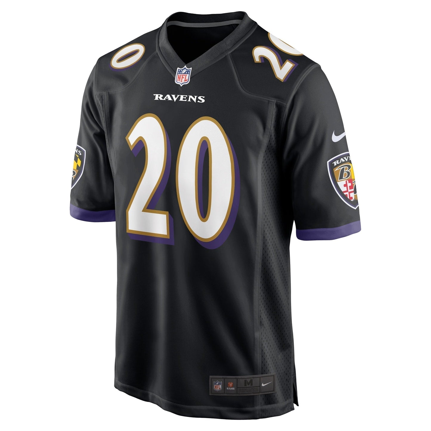 Ed Reed Baltimore Ravens Nike Retired Jersey - Black football jersey product view 2