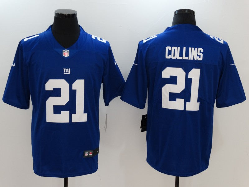 Men's New York Giants Landon Collins #21 Blue Game Jersey1 football jersey product view 1