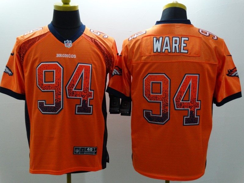 Men's Denver Broncos DeMarcus Ware #94 Orange Game Jersey1 football jersey product view 1