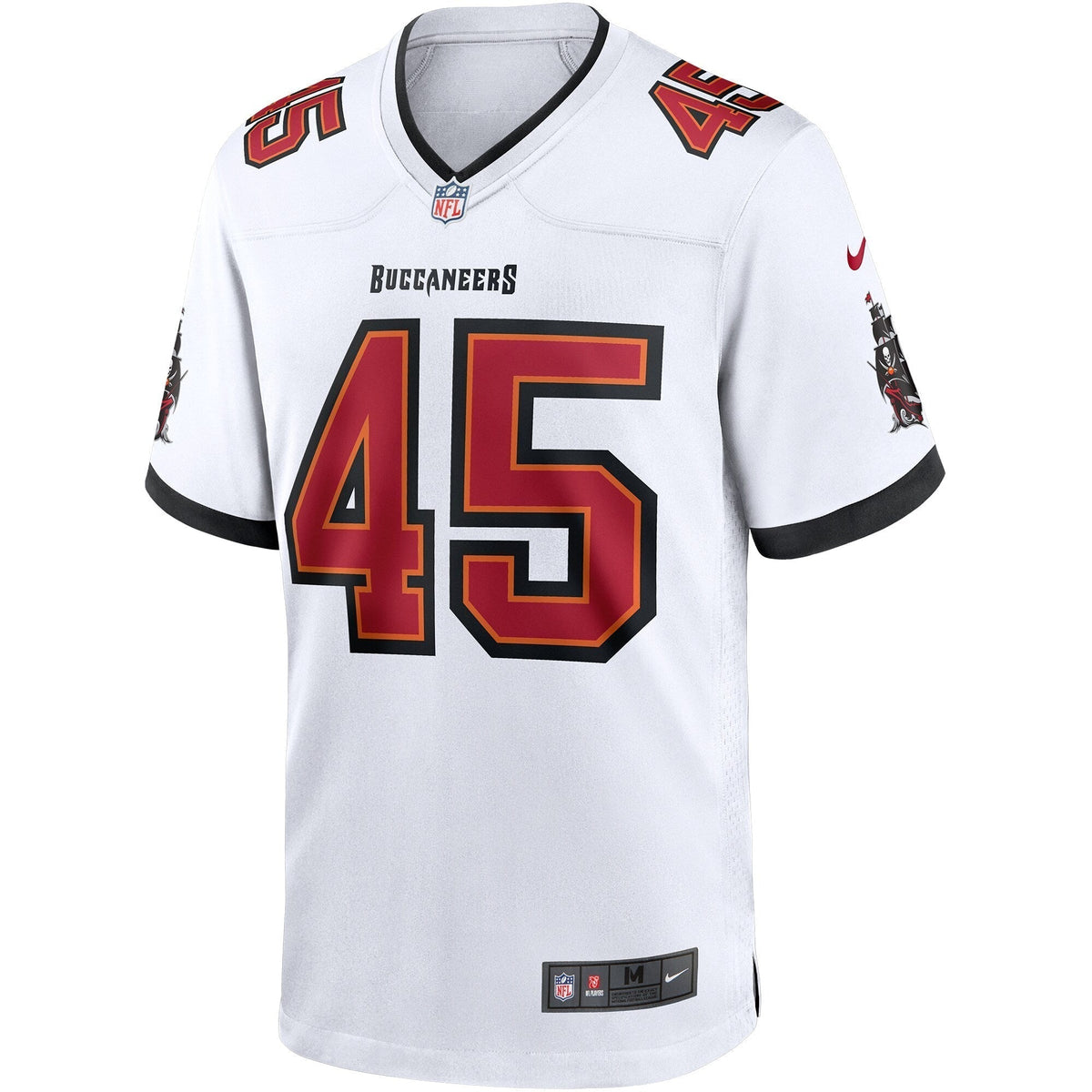 Devin White Tampa Bay Buccaneers Nike Game Jersey - White football jersey product view 2