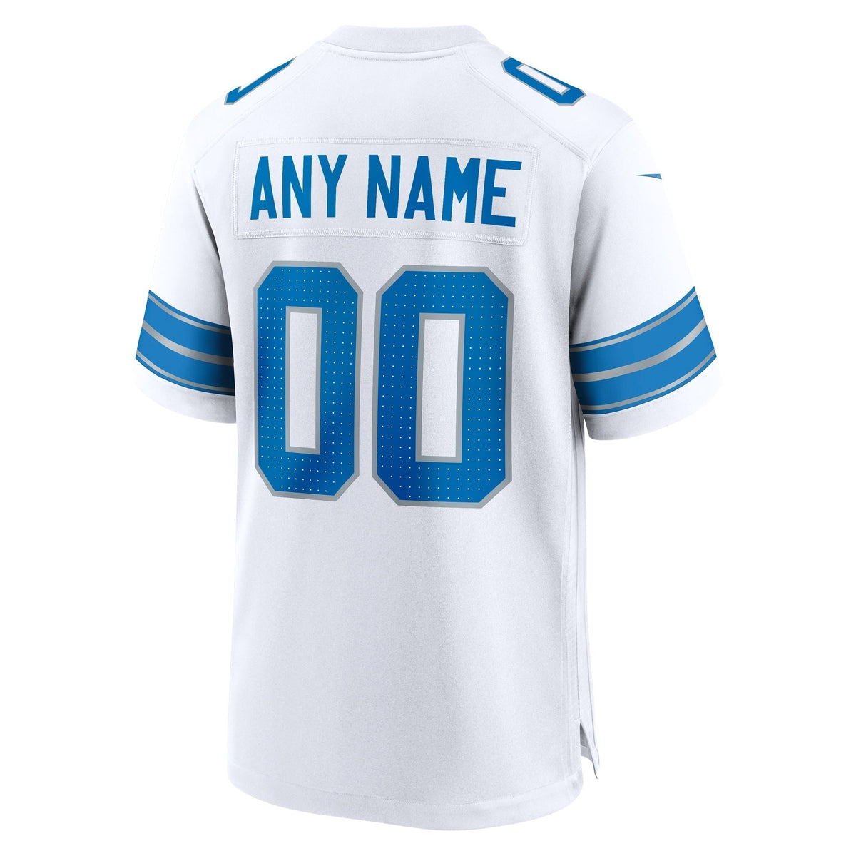 Detroit Lions Nike Custom Game Jersey - White football jersey product view 3