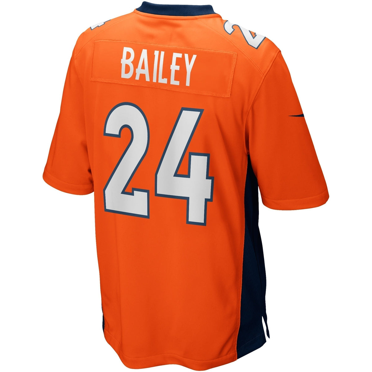 Champ Bailey Denver Broncos Nike Game Retired Jersey - Orange football jersey product view 3