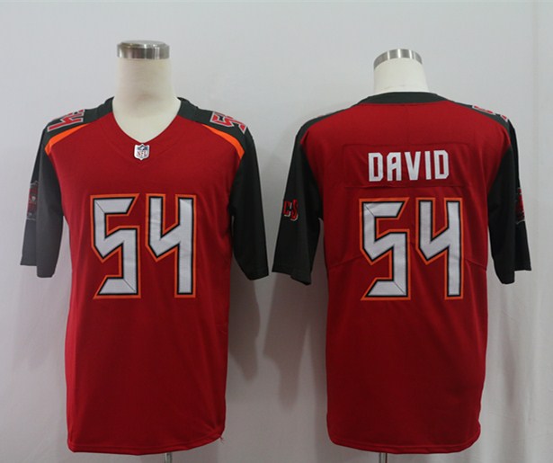 Men's Tampa Bay Buccaneers Lavonte David #54 Red Game Jersey1 football jersey product view 1