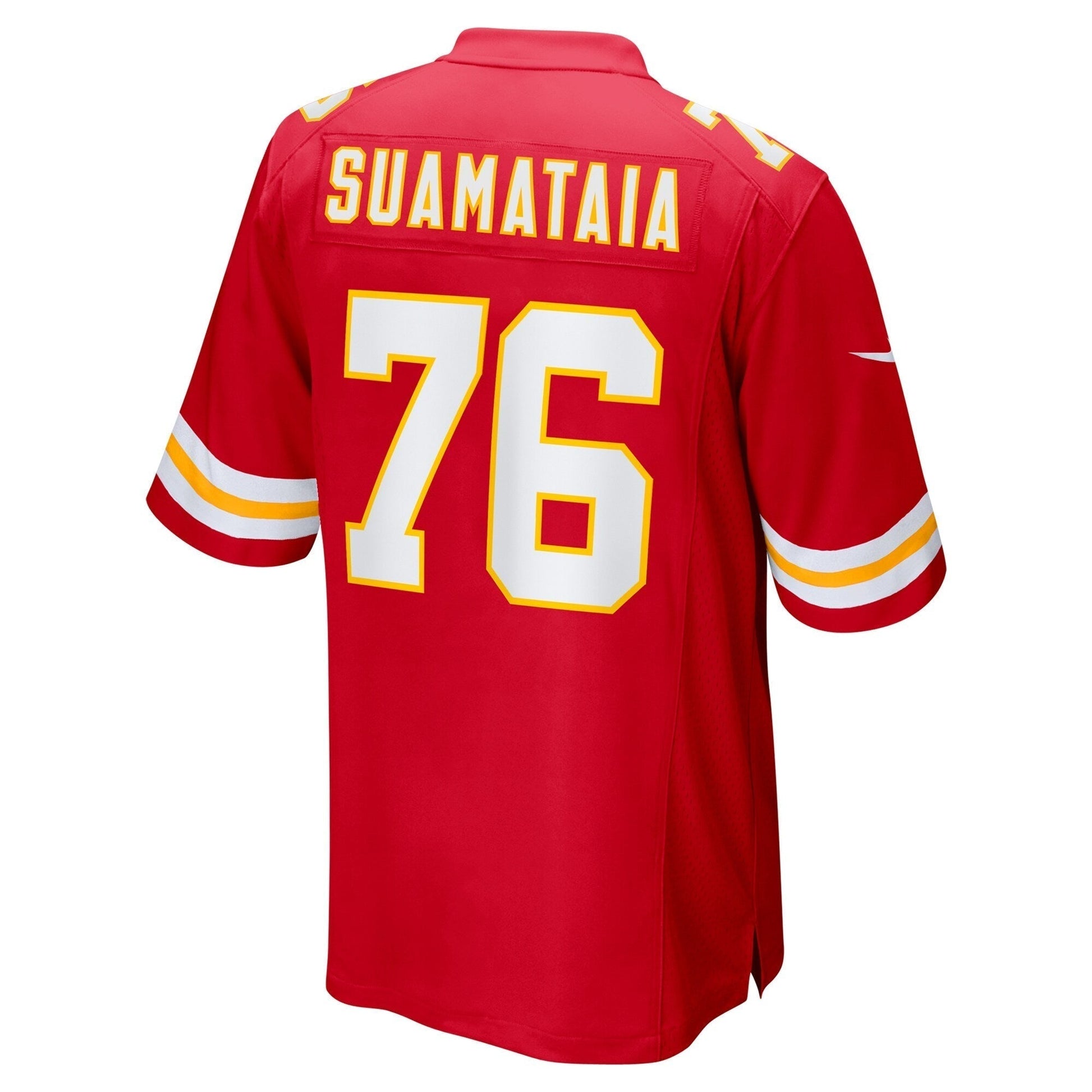 Kingsley Suamataia Kansas City Chiefs Nike Game Jersey - Red football jersey product view 3