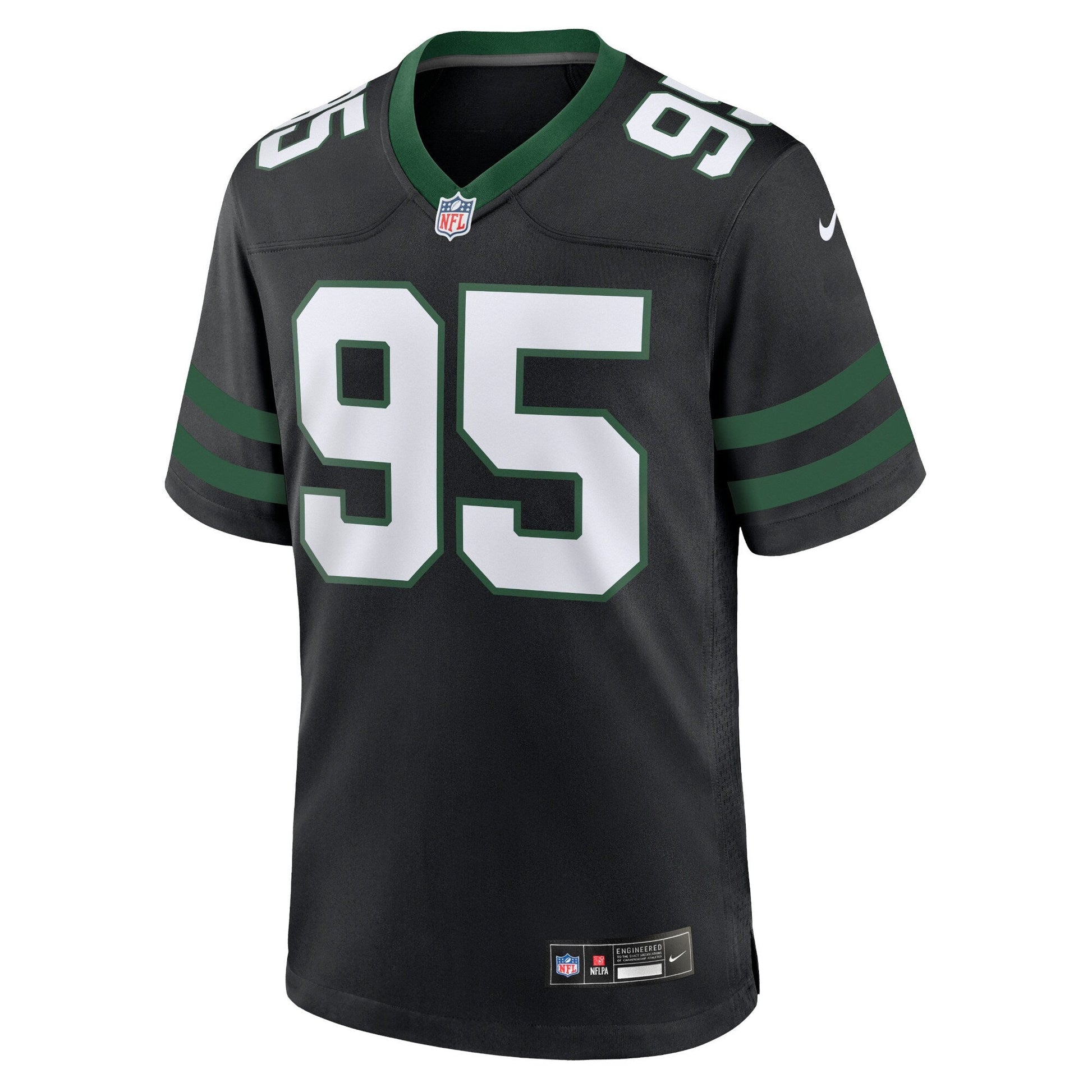 Quinnen Williams New York Jets Nike Alternate Game Jersey - Legacy Black football jersey product view 2