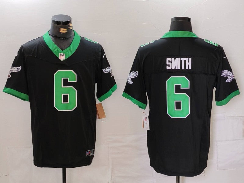 Men's Philadelphia Eagles DeVonta Smith #6 Black Alternate Game Jersey1 football jersey product view 1