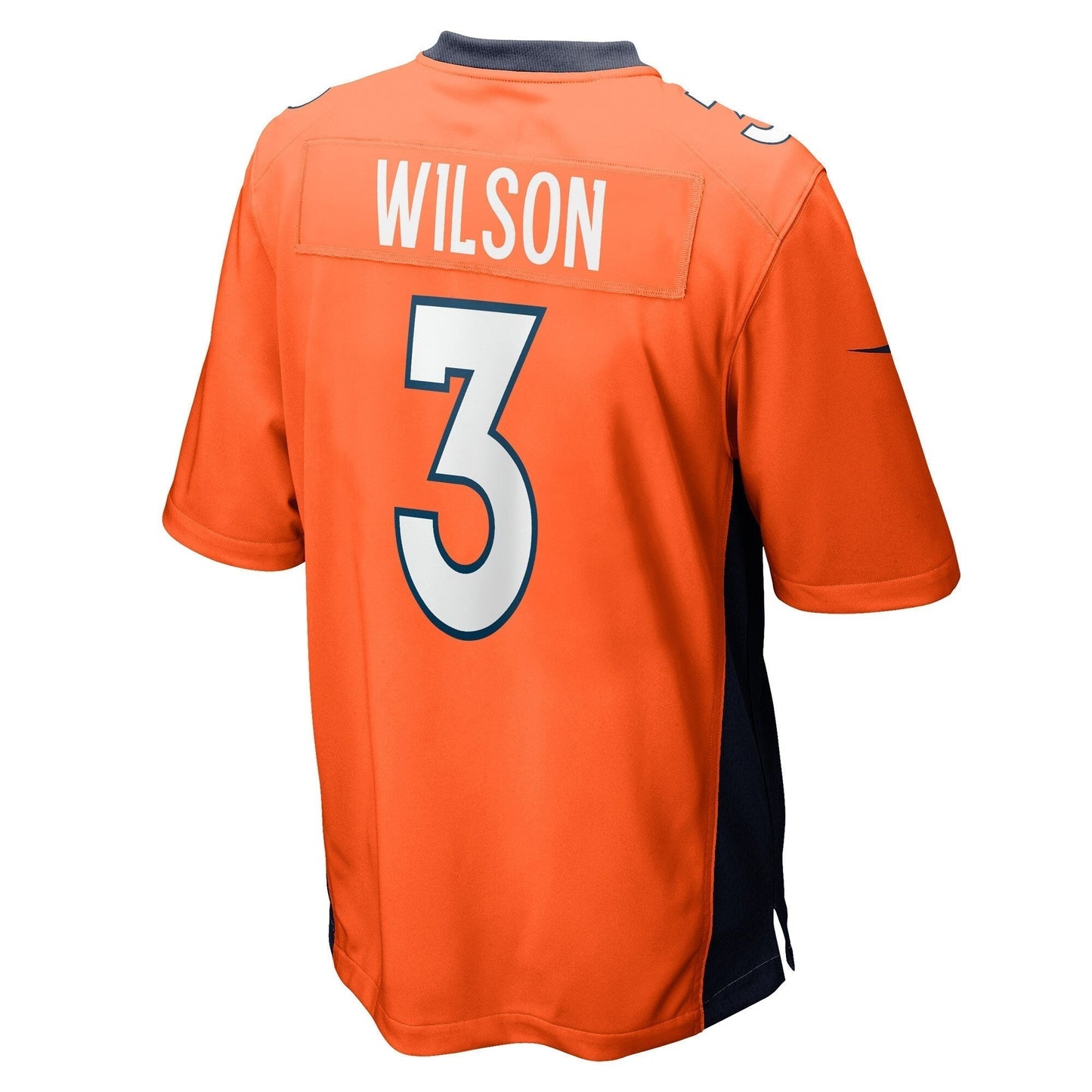 Russell Wilson Denver Broncos Nike Game Jersey - Orange football jersey product view 3