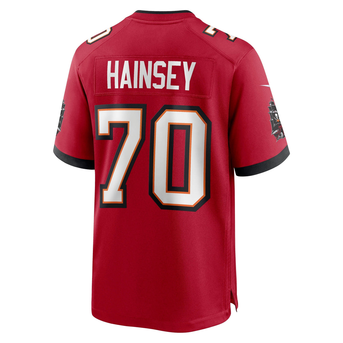 Robert Hainsey Tampa Bay Buccaneers Nike Game Jersey - Red football jersey product view 3
