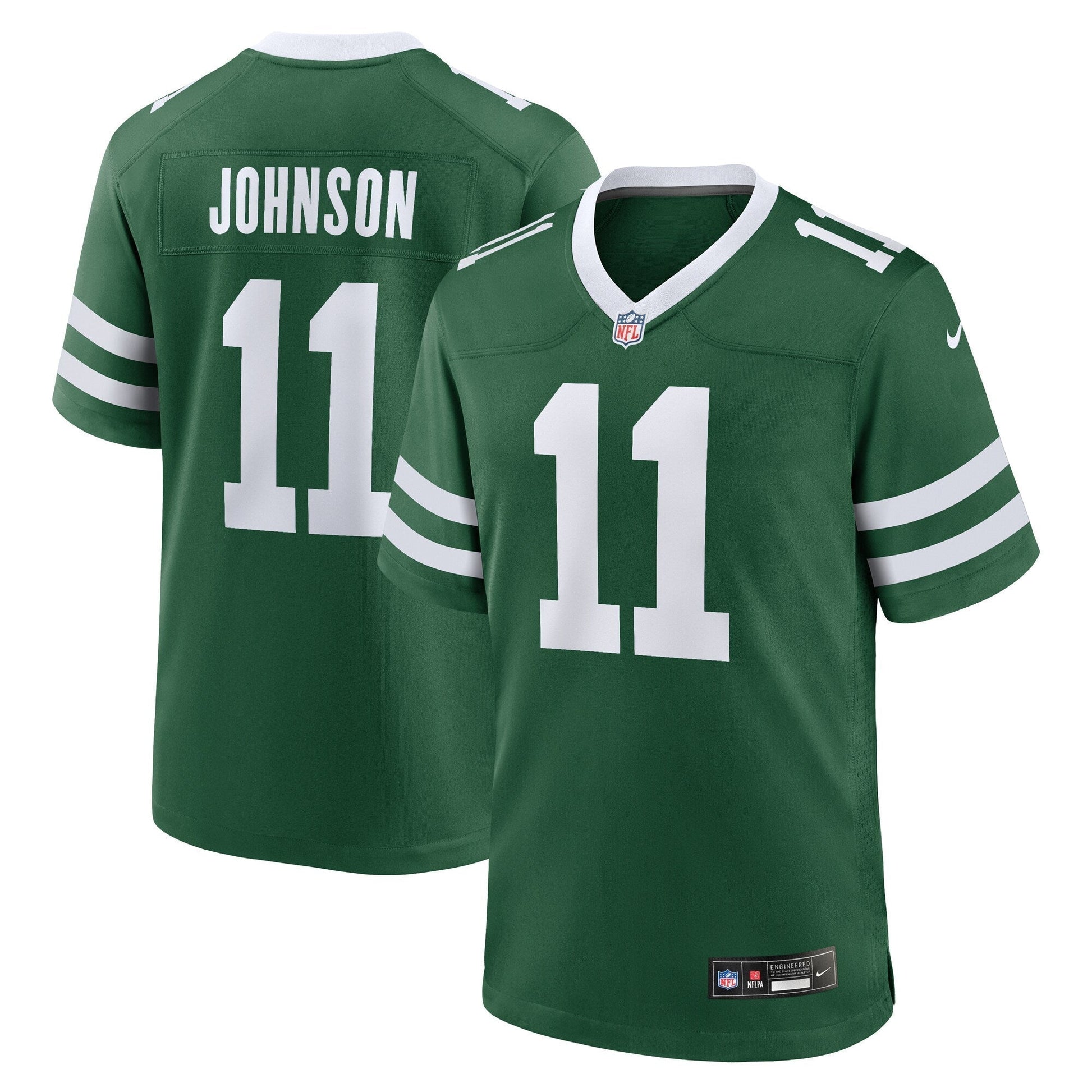 Jermaine Johnson II New York Jets Nike Team Game Jersey - Legacy Green football jersey product view 1