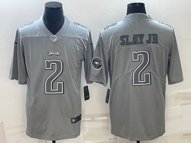 Men's Philadelphia Eagles Darius Slay Jr. #2 Gray Atmosphere Fashion Game Jersey1 football jersey product view 1