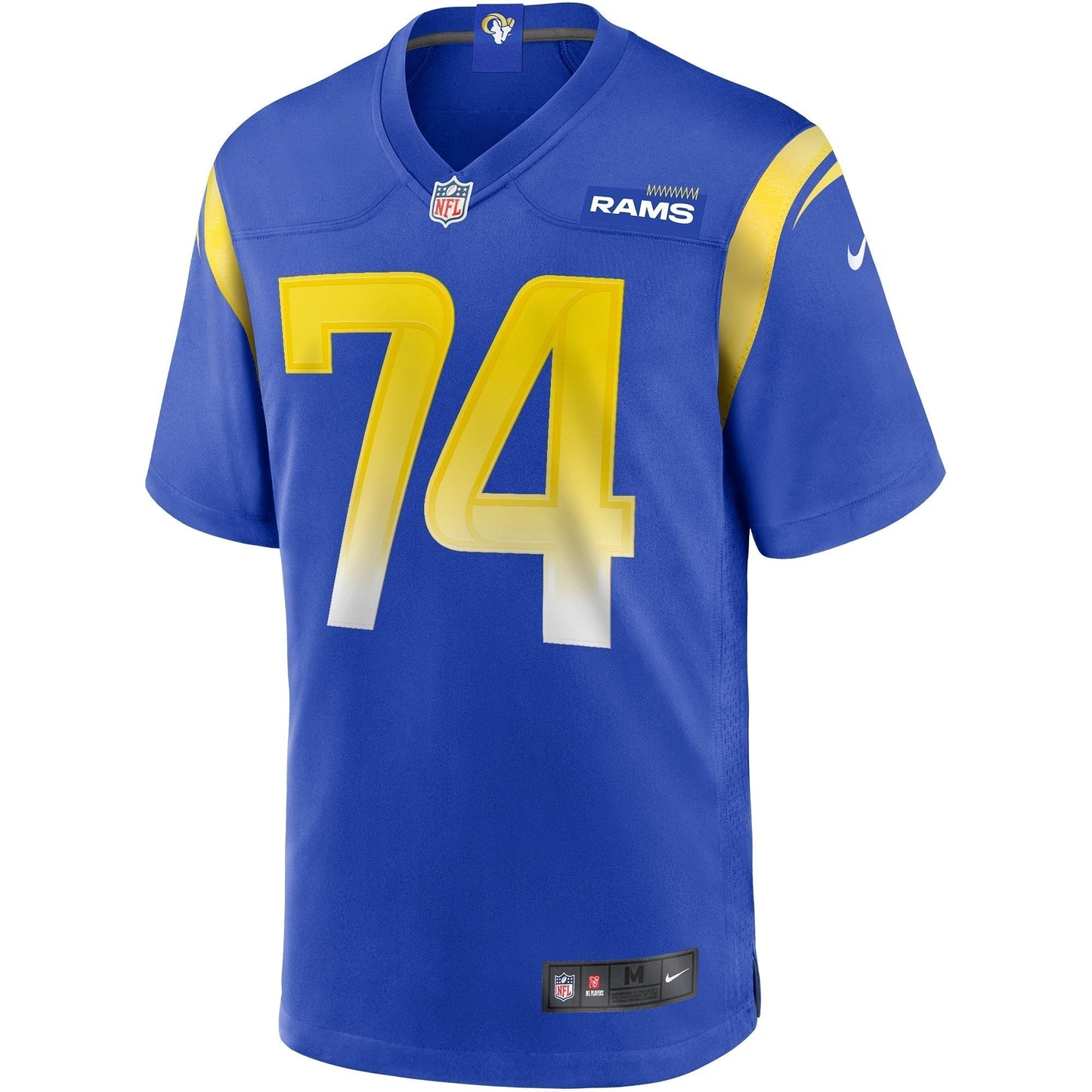 Merlin Olsen Los Angeles Rams Nike Game Retired Jersey - Royal football jersey product view 2