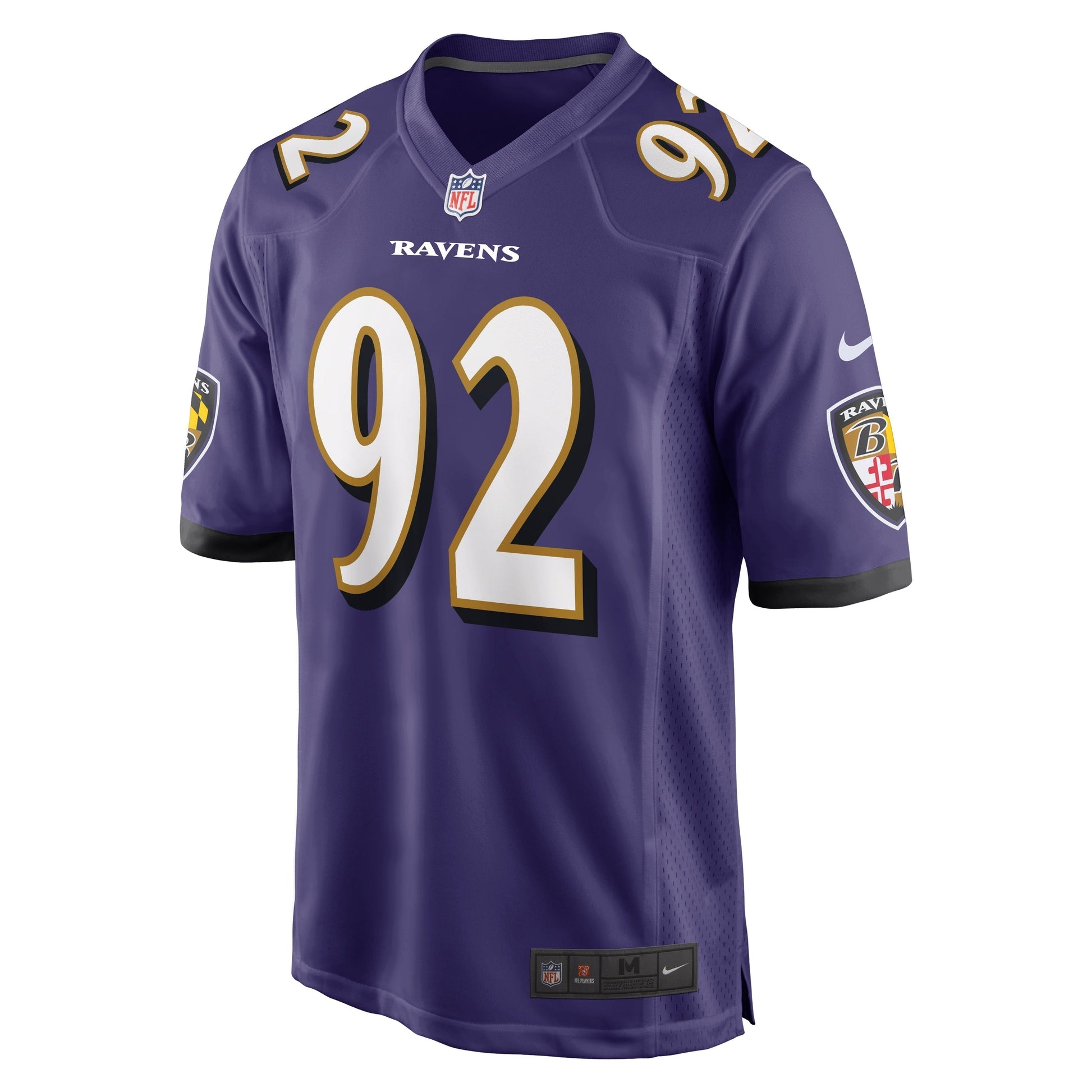 Justin Madubuike Baltimore Ravens Nike Game Jersey - Purple football jersey product view 2