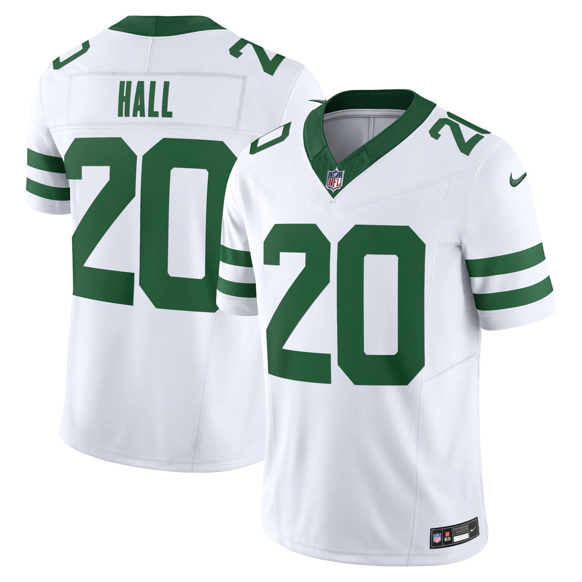 Breece Hall New York Jets Nike Vapor F.U.S.E. Limited Jersey - Legacy White football jersey product view 1