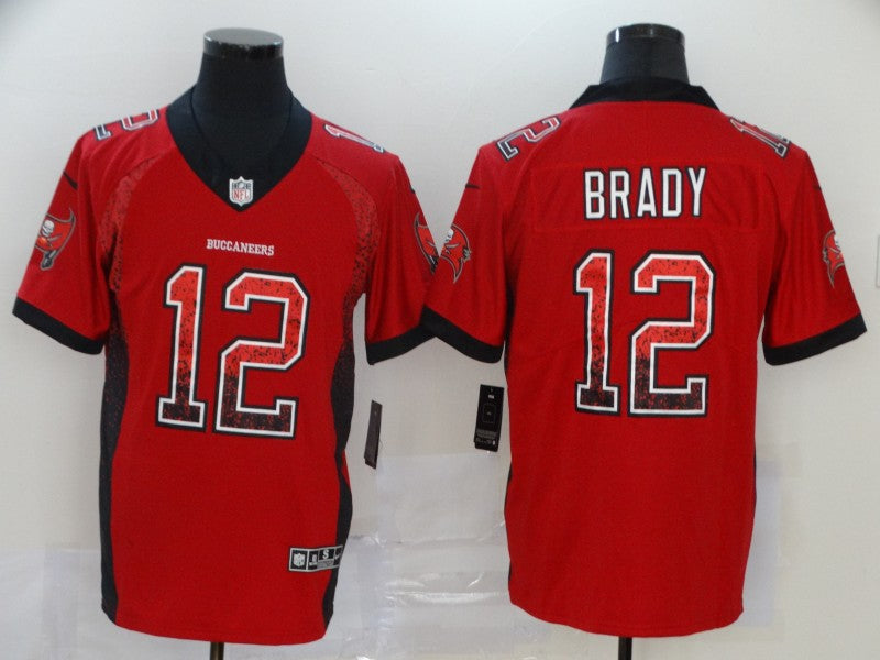 Men's Tampa Bay Buccaneers Tom Brady #12 Red Authentic Game Jersey1 football jersey product view 1