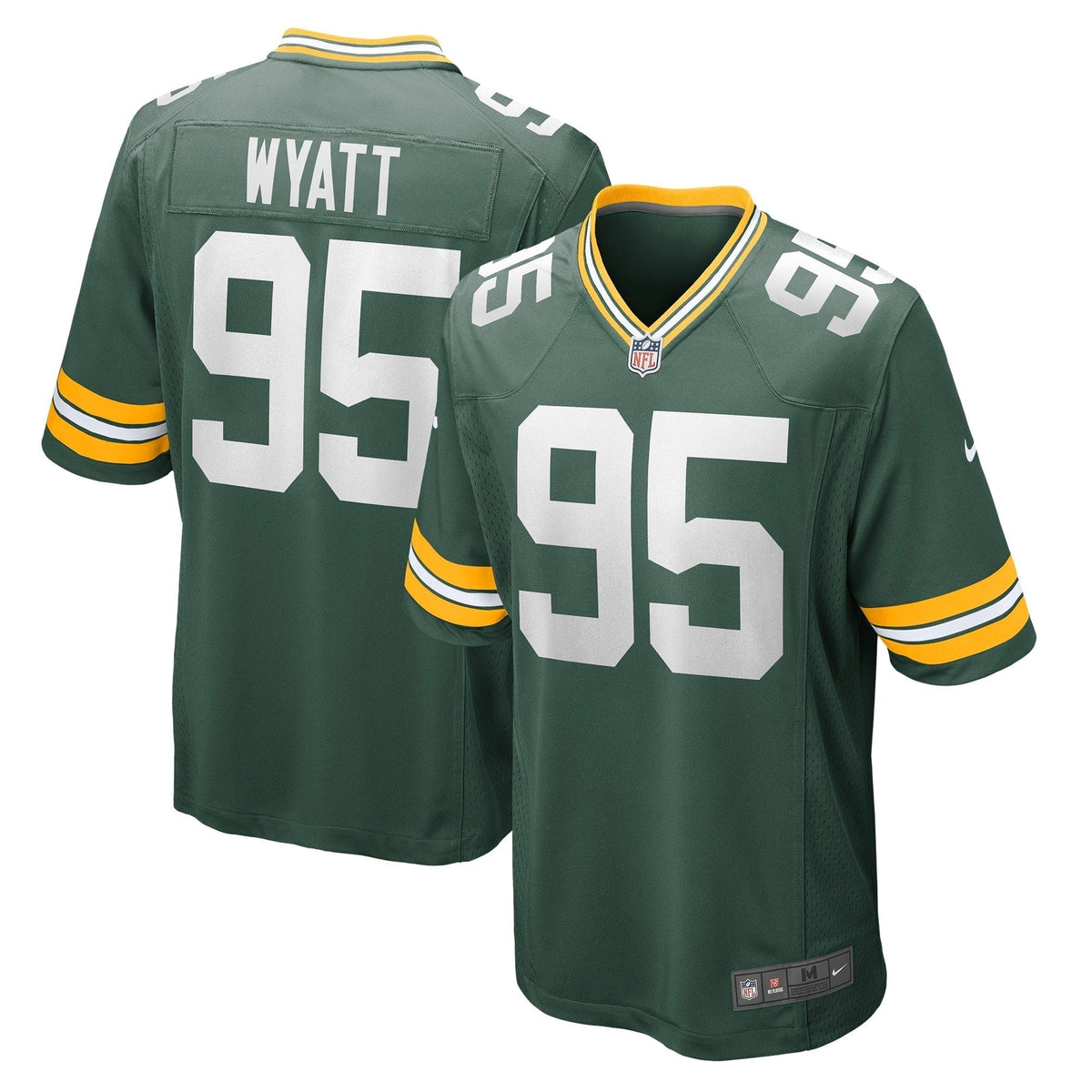 Devonte Wyatt Green Bay Packers Nike Game Jersey - Green football jersey product view 1