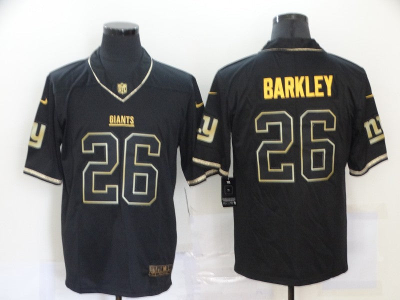 Men's New York Giants Saquon Barkley #26 Black Game Player Jersey1 football jersey product view 1
