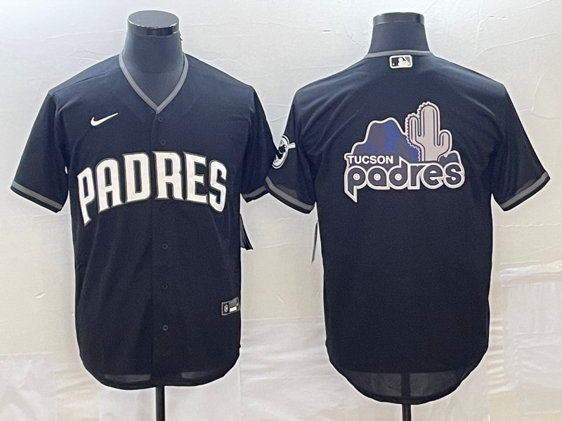 Men's San Diego Padres Black Official Replica Team Jersey1 baseball jersey product view 1
