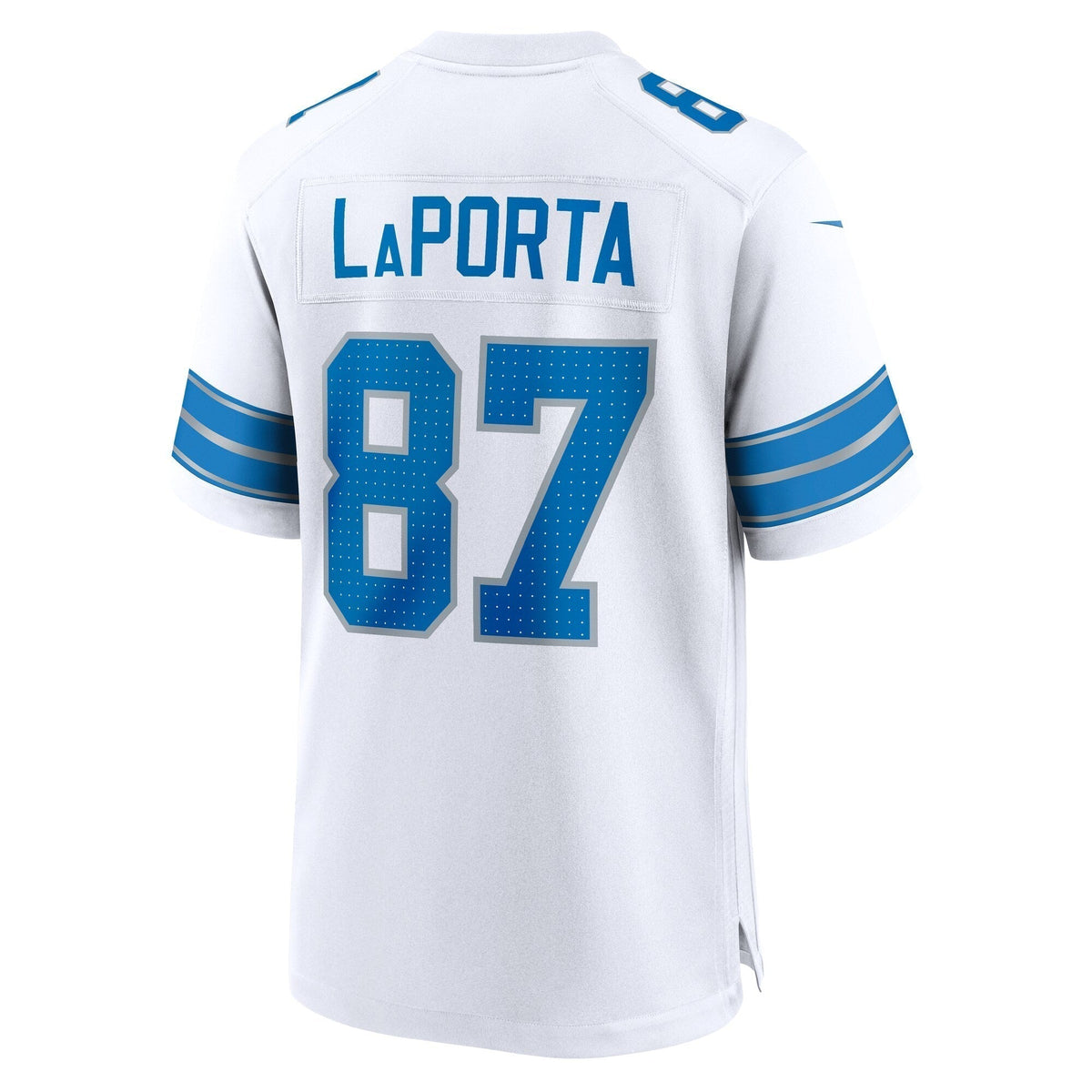 Sam LaPorta Detroit Lions Nike White Game Jersey - White football jersey product view 3