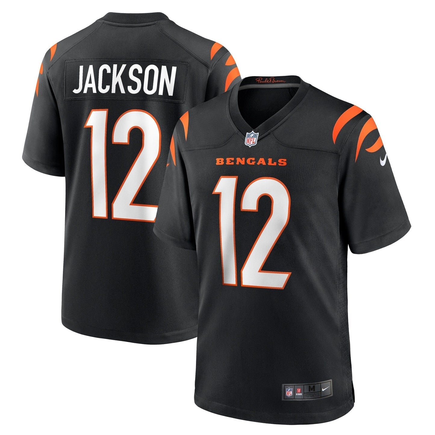 Shedrick Jackson Cincinnati Bengals Nike Team Game Jersey - Black football jersey product view 1