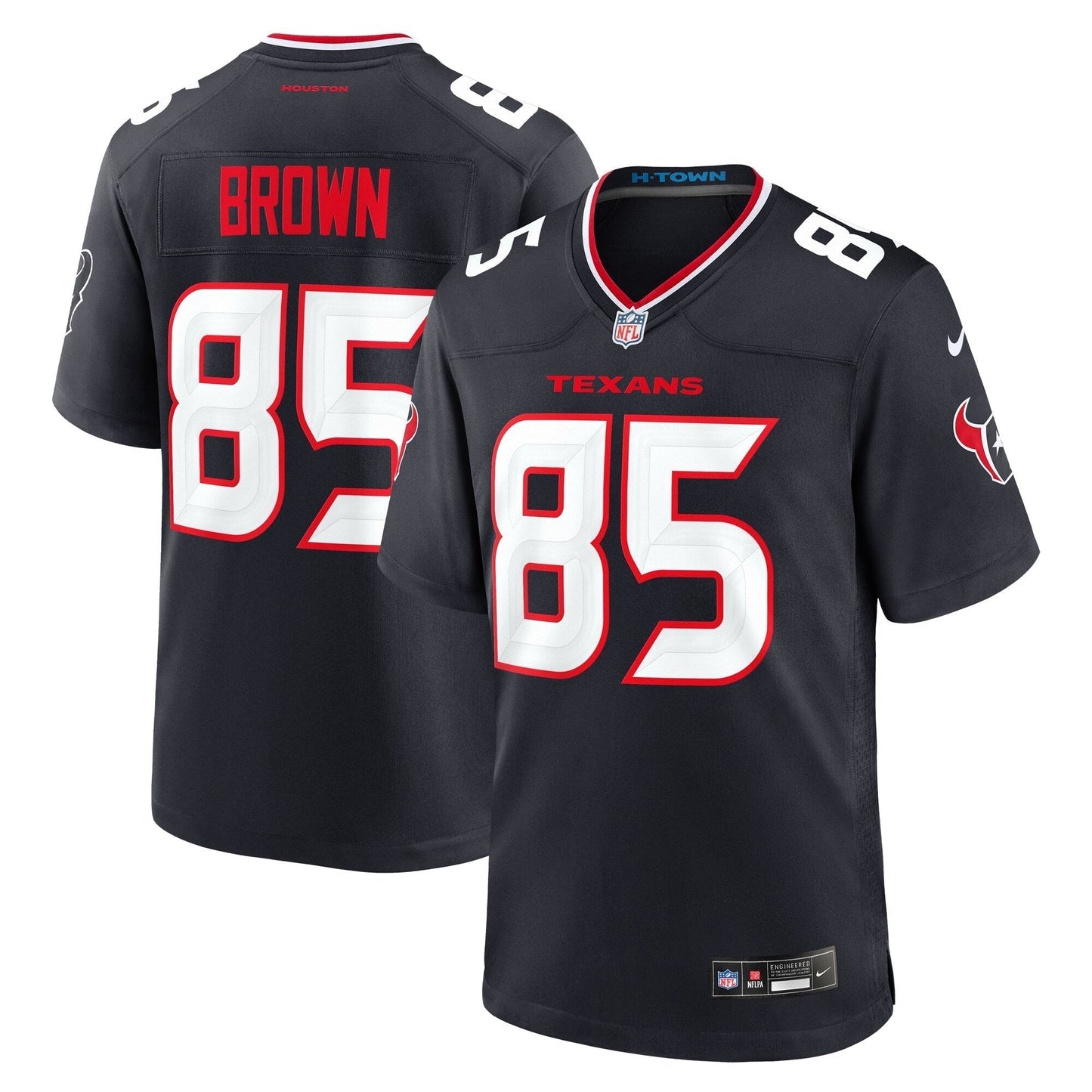 Noah Brown Houston Texans Nike Team Game Jersey - Navy football jersey product view 1