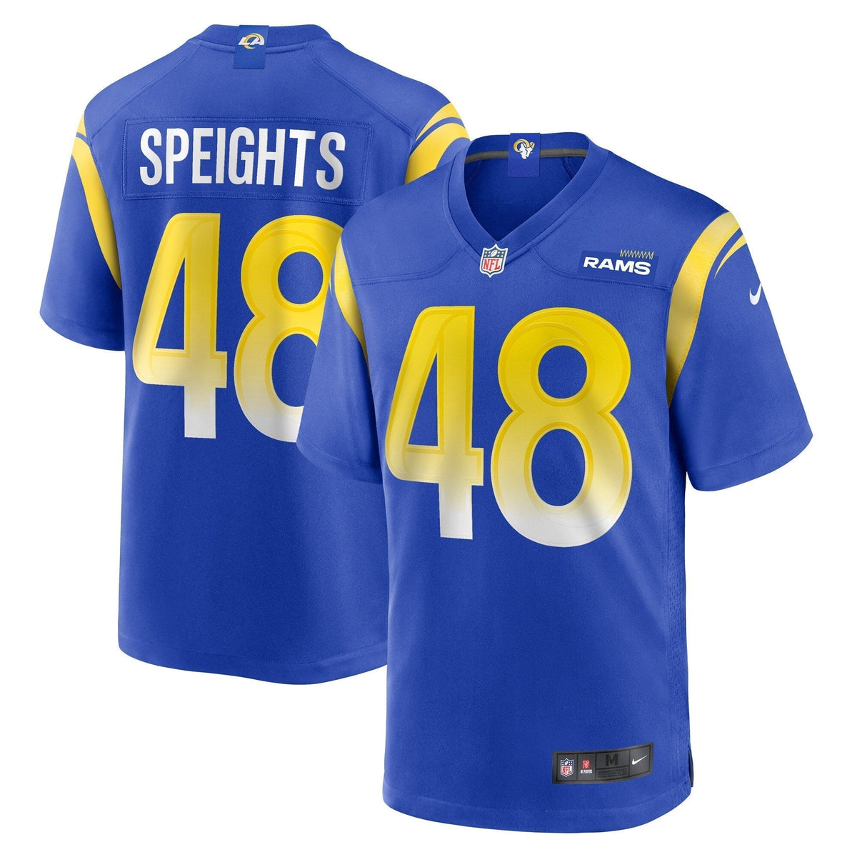 Omar Speights Los Angeles Rams Nike Game Jersey - Royal football jersey product view 1