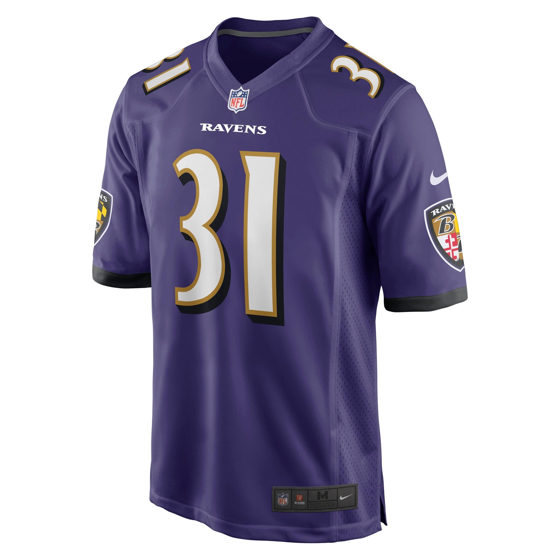 Jamal Lewis Baltimore Ravens Nike Game Retired Jersey - Purple football jersey product view 2