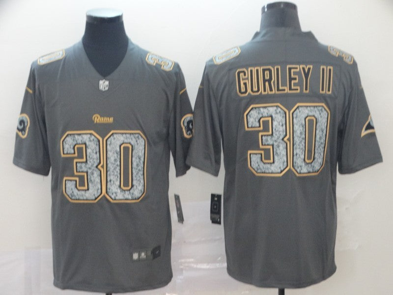 Men's Los Angeles Rams Todd Gurley II #30 Gray Game Jersey1 football jersey product view 1