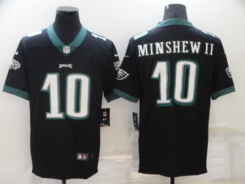 Men's Philadelphia Eagles Gardner Minshew II #10 Black Game Jersey1 football jersey product view 1