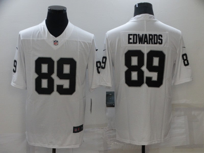 Men's Las Vegas Raiders Bryan Edwards #89 White Game Jersey1 football jersey product view 1