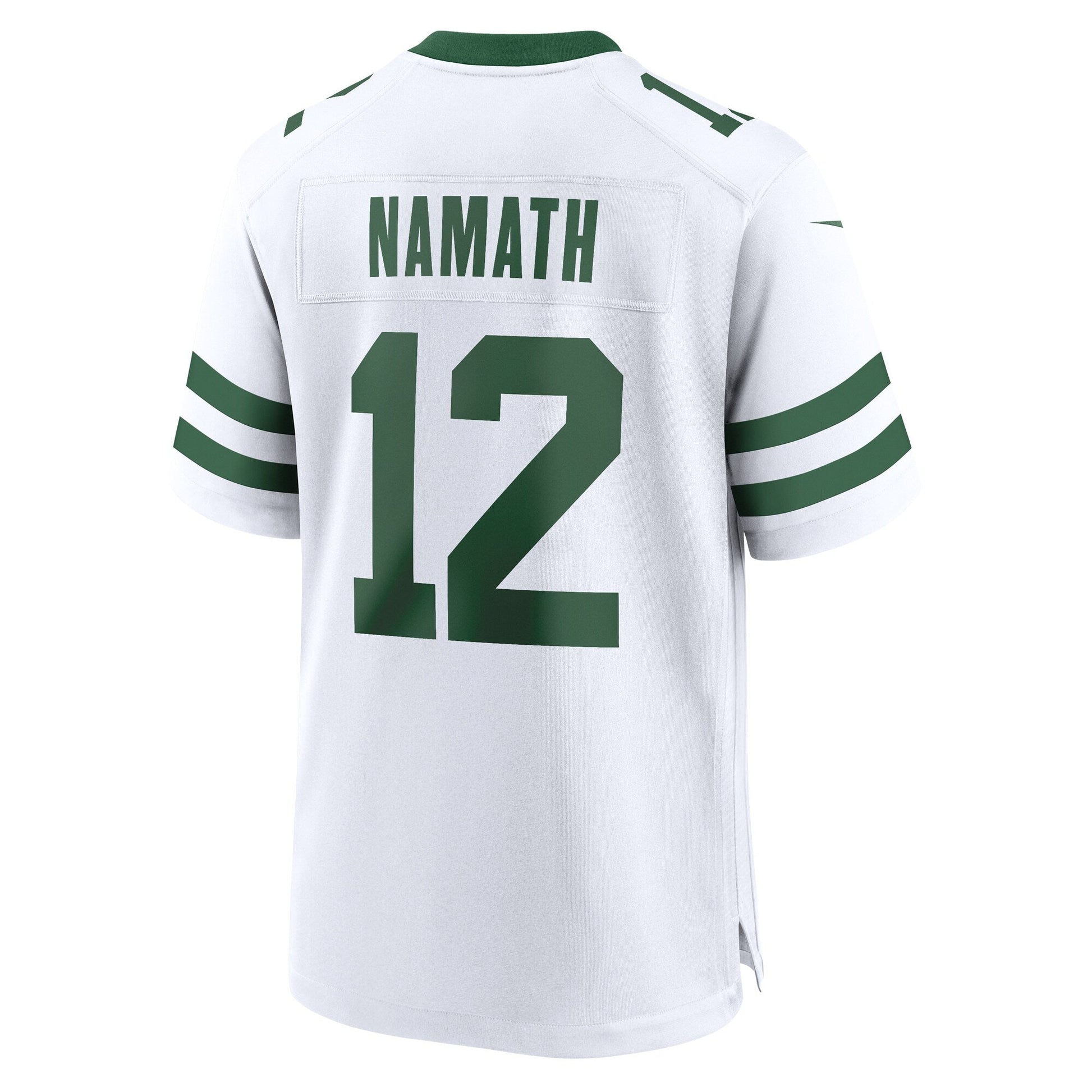Joe Namath New York Jets Nike Legacy Retired Game Jersey - White football jersey product view 3