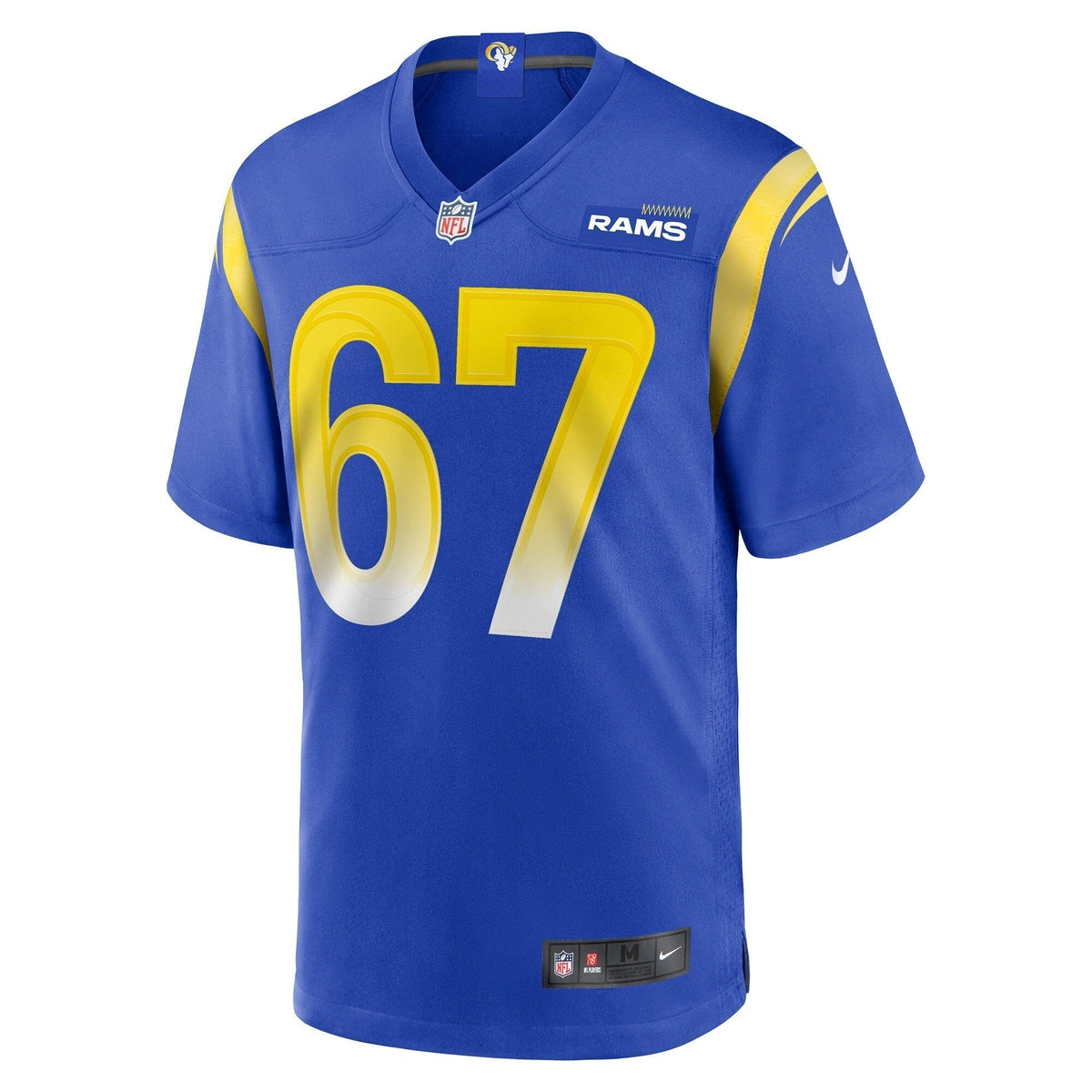 Justin Dedich Los Angeles Rams Nike Game Jersey - Royal football jersey product view 2
