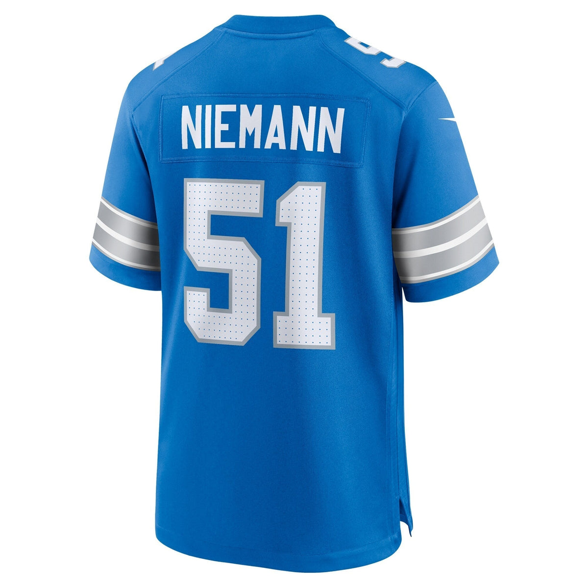 Ben Niemann Detroit Lions Nike Team Game Jersey - Blue football jersey product view 3