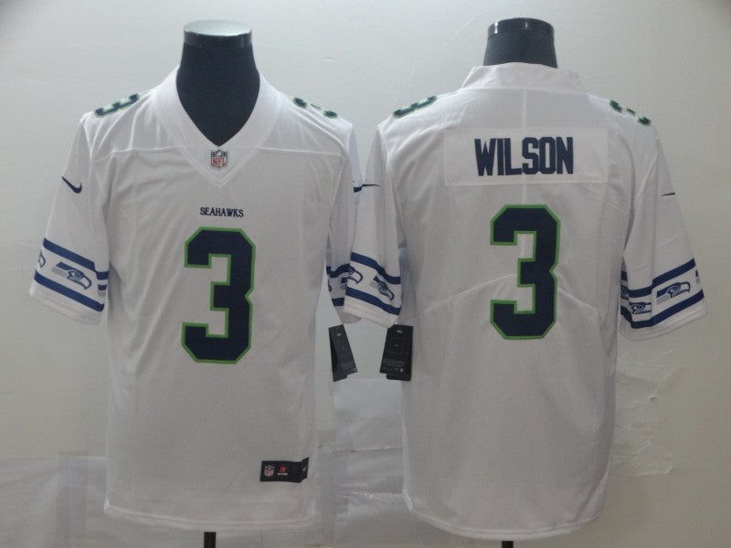 Men's Seattle Seahawks Russell Wilson #3 White Alternate Game Jersey football jersey product view 1