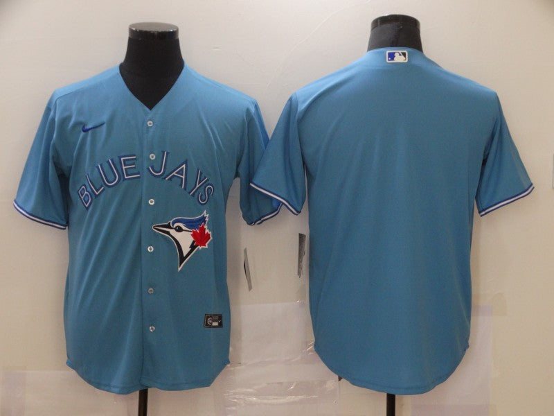 Men's Toronto Blue Jays Powder Blue Alternate Replica Team Blank Jersey baseball jersey product view 1