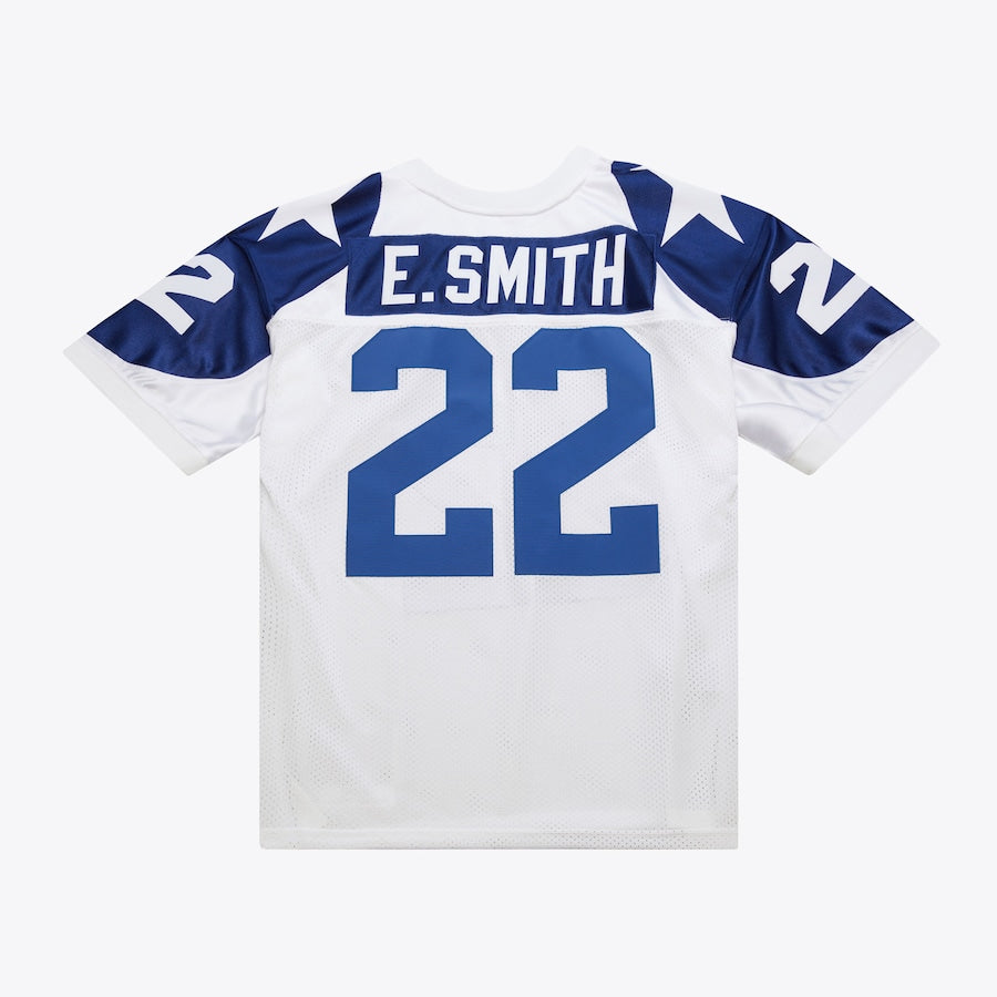 Men's Emmitt Smith White Dallas Cowboys 1994 Jersey football jersey product view 2