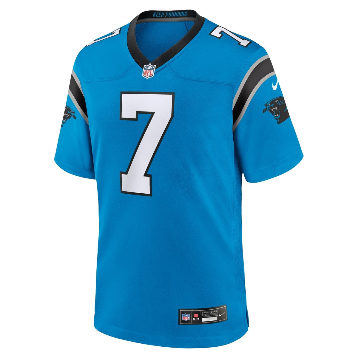 Jadeveon Clowney Carolina Panthers Nike Alternate Game Jersey - Blue football jersey product view 2